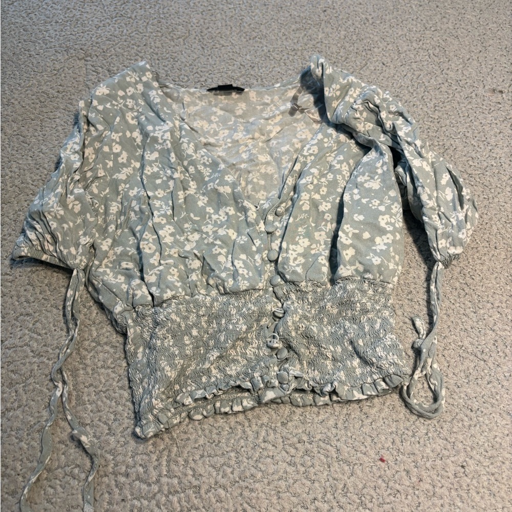 Green blouse